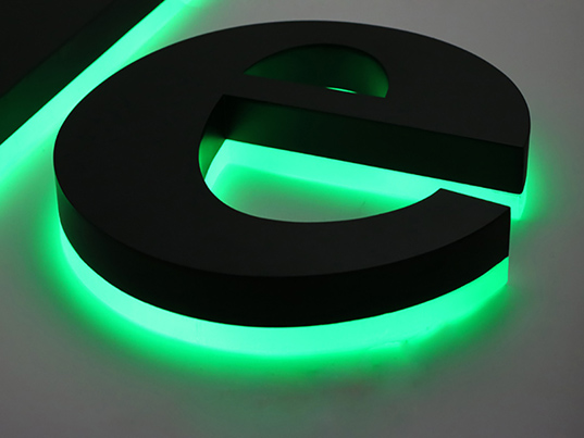 3d backlit letters