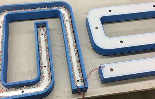 illuminated channel letter signs