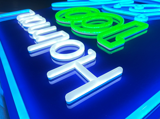 acrylic neon signage