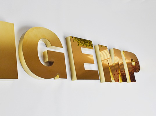 stainless steel lettering