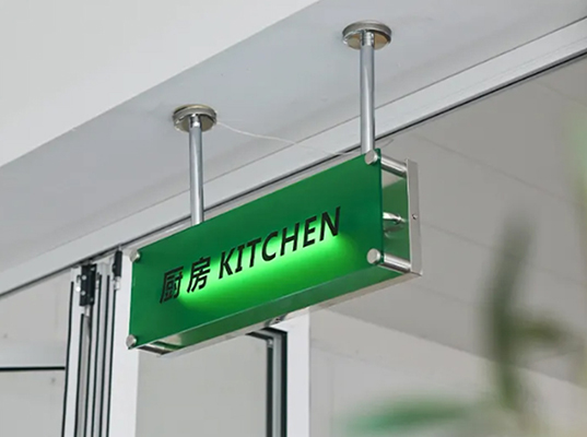 Acrylic Cylindrical Light Box Sign
